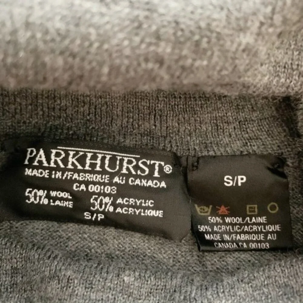 Ladies Parkhurst Grey Wool-Blend Turtleneck Sweater - Size Small - Picture 5 of 6